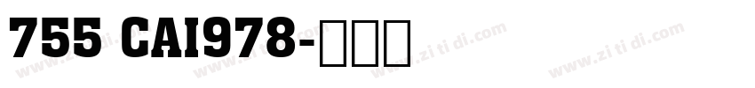755 CAI978字体转换